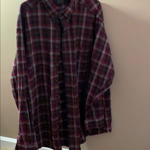 Roundtree & Yorke Flannel Button Down Shirt